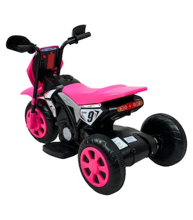 Foto 5 | Motocicleta Montable Para Niños 3 Ruedas Sonido,luz 6v Rosa