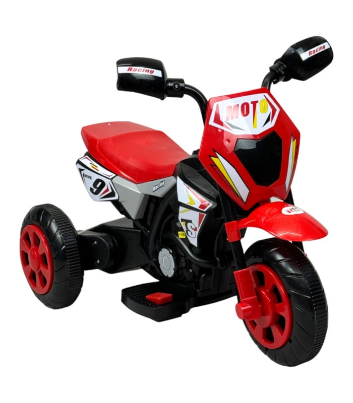 Motocicleta Montable Para Niños 3 Ruedas Sonido,luz 6v Rojo $1,350