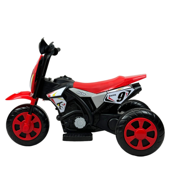 Foto 6 | Motocicleta Montable Para Niños 3 Ruedas Sonido,luz 6v Rojo