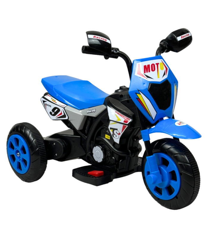 Motocicleta Montable Para Niños 3 Ruedas Sonido,luz 6v Azul