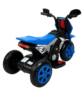 Foto 3 | Motocicleta Montable Para Niños 3 Ruedas Sonido,luz 6v Azul