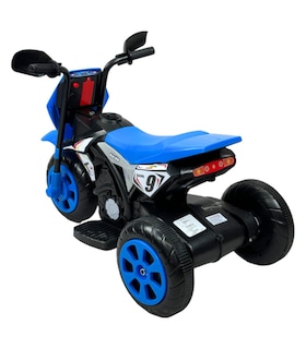 Foto 5 | Motocicleta Montable Para Niños 3 Ruedas Sonido,luz 6v Azul