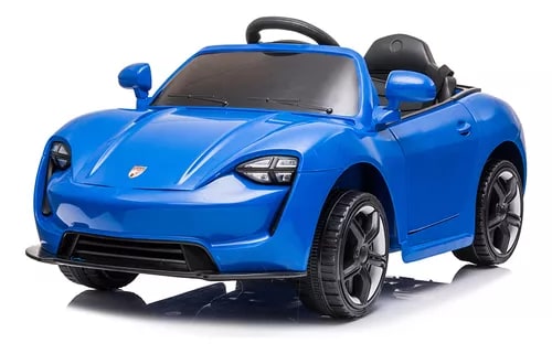 Carro Eléctrico Infantil AEIOU Porsche con Control 12v Azul $4,399