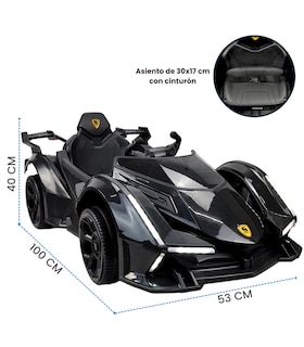 Foto 4 | Montable para Niños con Control Remoto Negro