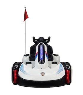 Foto 6 | Go Kart Montable Electrico Control Remoto Luz Y Sonido 12v - Blanco