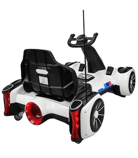 Foto 7 | Go Kart Montable Electrico Control Remoto Luz Y Sonido 12v - Blanco