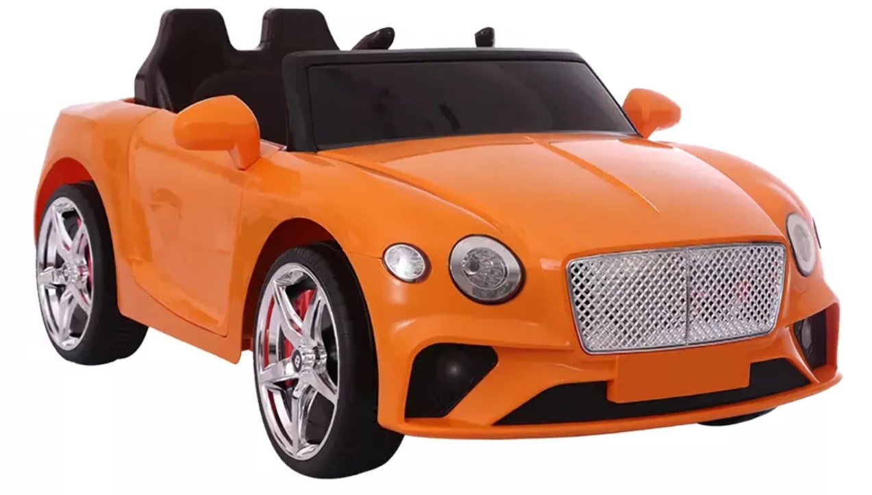 Foto 3 pulgar | Carro Eléctrico Infantil Aeiou Bentley Con Control 12vv Naranja