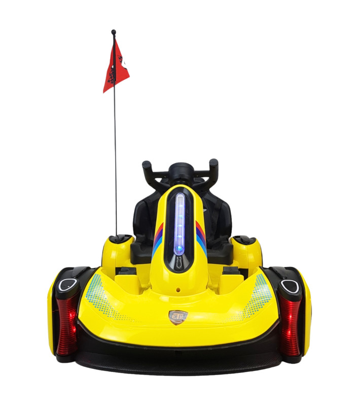 Foto 7 pulgar | Go Kart Montable Electrico Control Remoto Luz Y Sonido 12v - Amarillo