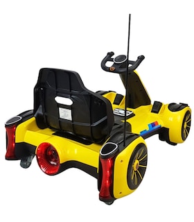 Foto 7 | Go Kart Montable Electrico Control Remoto Luz Y Sonido 12v - Amarillo
