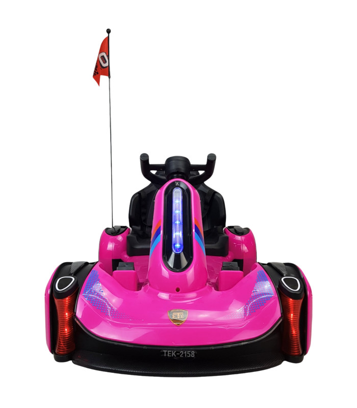 Foto 7 pulgar | Go Kart Montable Electrico Control Remoto Luz Y Sonido 12v - Rosa