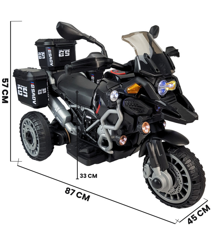 Foto 5 pulgar | Motocicleta Eléctrica Infantil Negra Recargable
