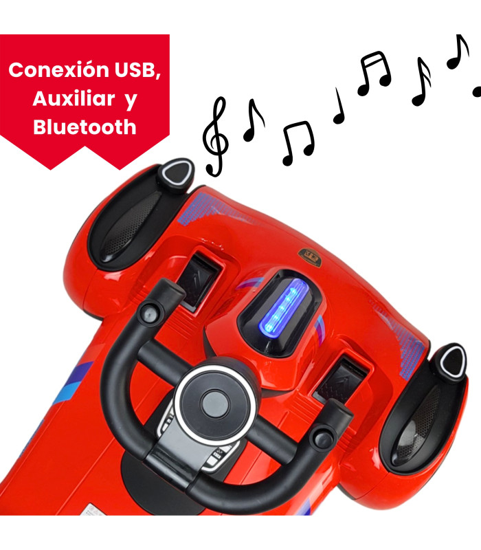 Foto 5 pulgar | Go Kart Montable Electrico Control Remoto Luz Y Sonido 12v - Rojo