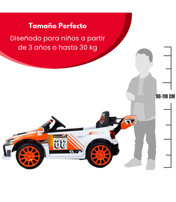 Foto 4 pulgar | Montable Eléctrico Anaranjado con Control Remoto