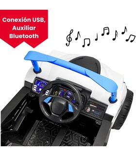 Foto 3 | Montable Eléctrico con Control Remoto Luz Led 12v Azul para Niños