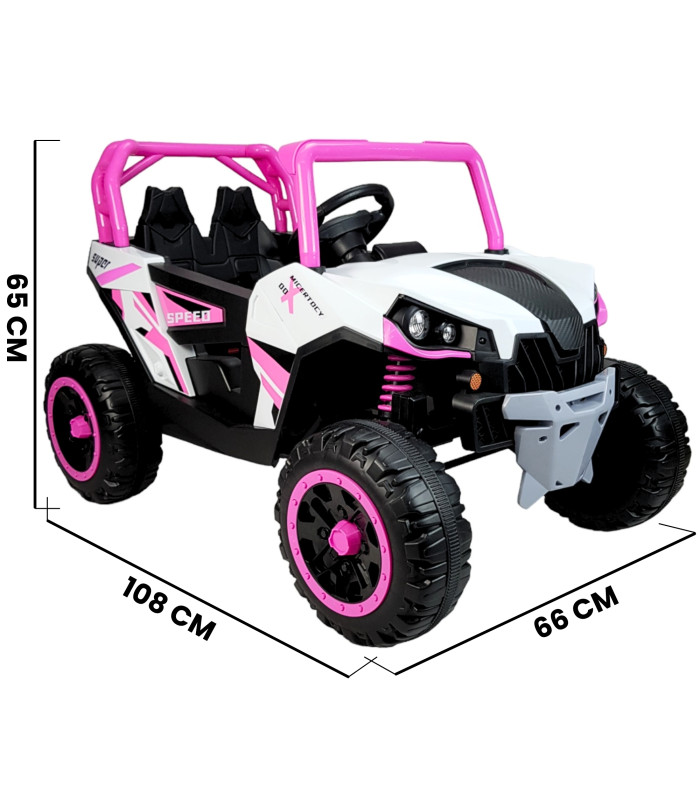 Foto 4 | Montable Eléctrico con Control Remoto Luz Led 12v Rosa para Niños
