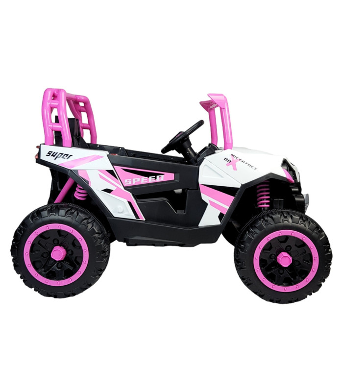 Foto 6 | Montable Eléctrico con Control Remoto Luz Led 12v Rosa para Niños