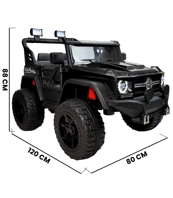 Foto 6 pulgar | Montable Eléctrico Camioneta 4x4 con Control Remoto 12v Negro para Niños