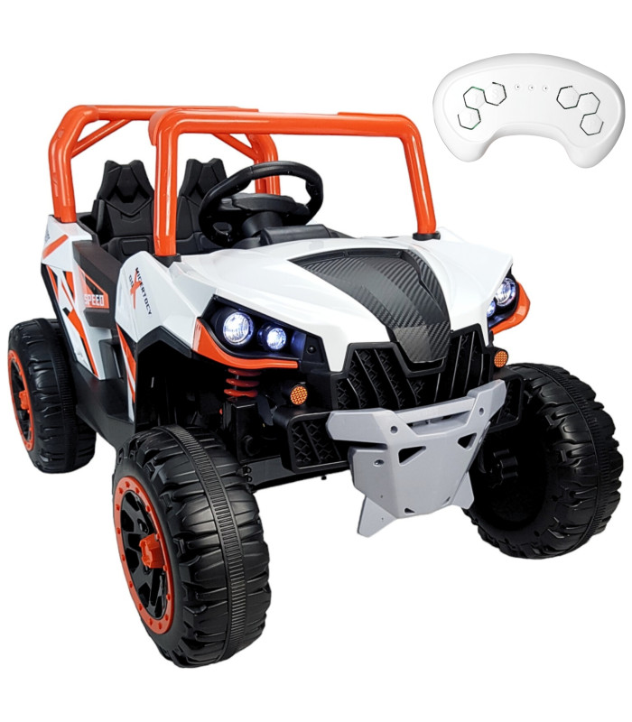 Foto 2 pulgar | Montable Eléctrico con Control Remoto Luz Led 12v Naranja para Niños