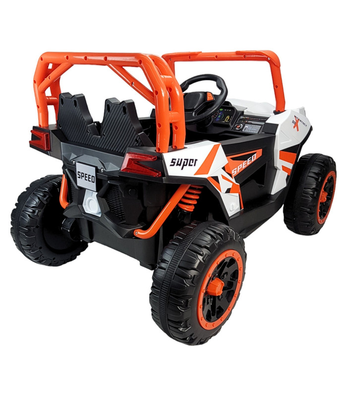 Foto 6 pulgar | Montable Eléctrico con Control Remoto Luz Led 12v Naranja para Niños