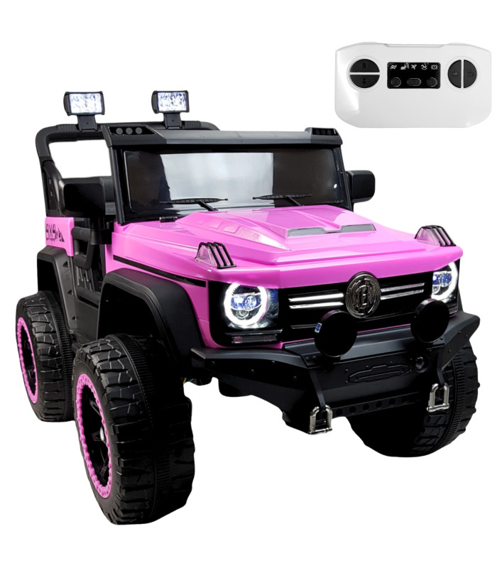 Montable Eléctrico Camioneta 4x4 con Control Remoto 12v Rosa para Niños