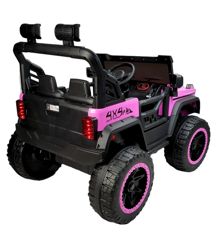 Foto 7 pulgar | Montable Eléctrico Camioneta 4x4 con Control Remoto 12v Rosa para Niños