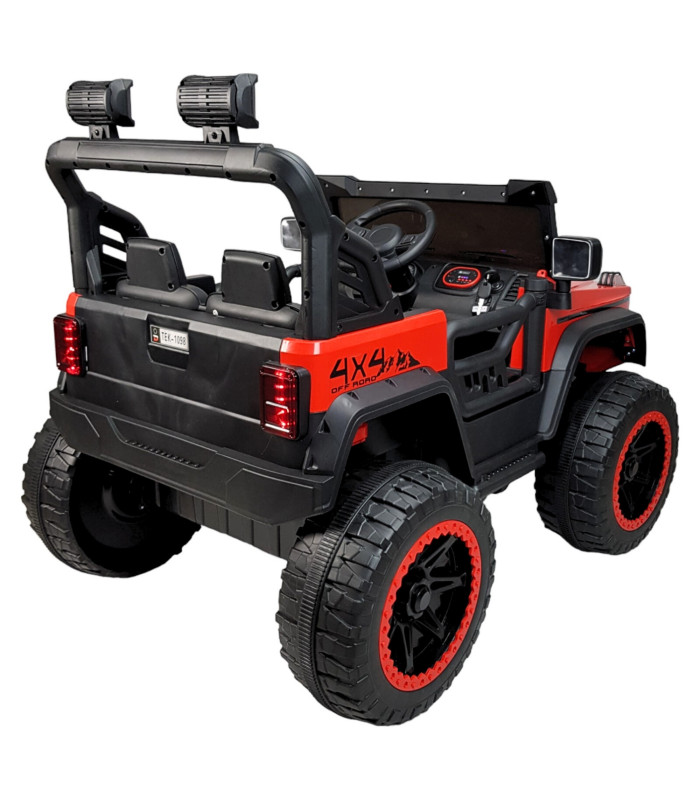 Foto 7 pulgar | Montable Eléctrico Camioneta 4x4 con Control Remoto 12v Rojo para Niños