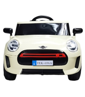 Foto 8 | Montable Electrico Para Niños Cooper Con Control Remoto Luz Led 12v - Beige