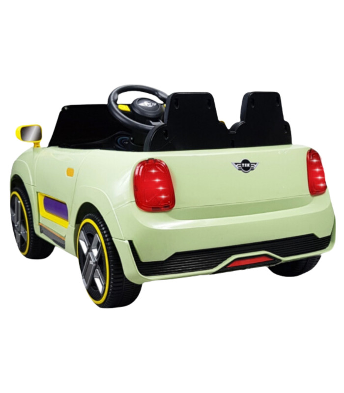 Foto 6 | Montable Electrico Para Niños Cooper Con Control Remoto Luz Led 12v - Verde