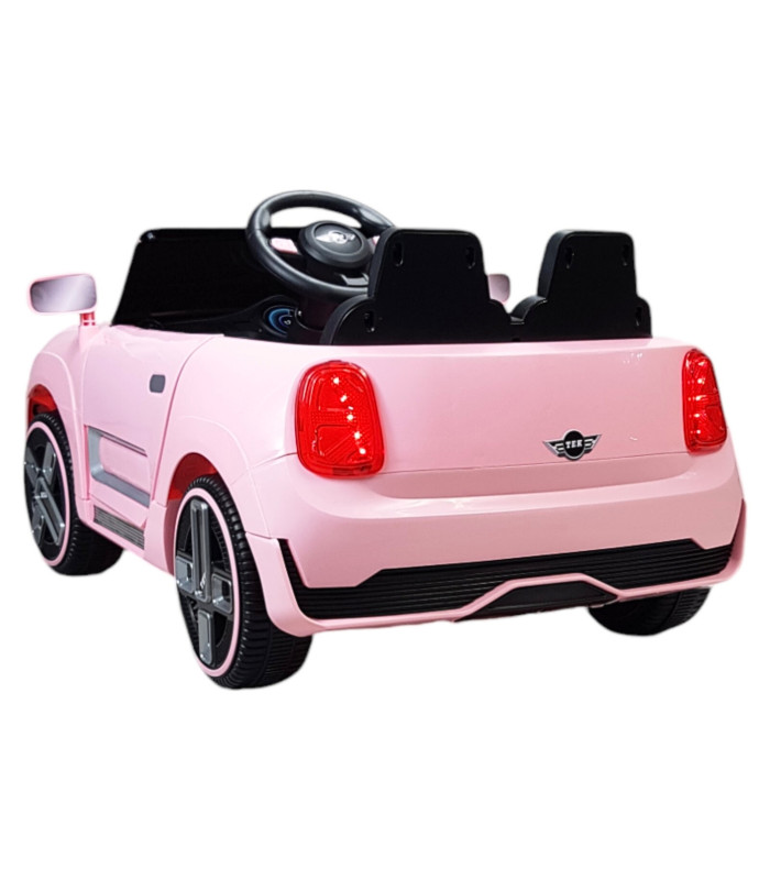 Foto 7 pulgar | Montable Electrico Para Niños Cooper Con Control Remoto Luz Led 12v - Rosa