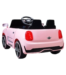 Foto 6 | Montable Electrico Para Niños Cooper Con Control Remoto Luz Led 12v - Rosa