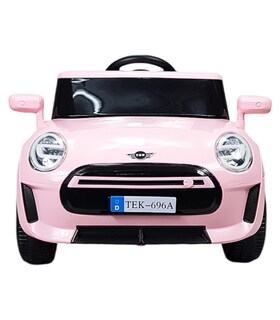 Foto 8 | Montable Electrico Para Niños Cooper Con Control Remoto Luz Led 12v - Rosa
