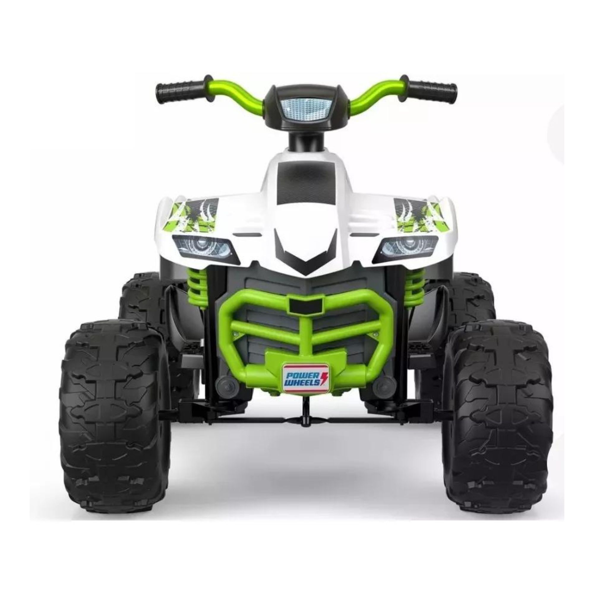 Foto 6 pulgar | Cuatrimoto Eléctrica Power Wheels Racing Atv Color Blanca/verde