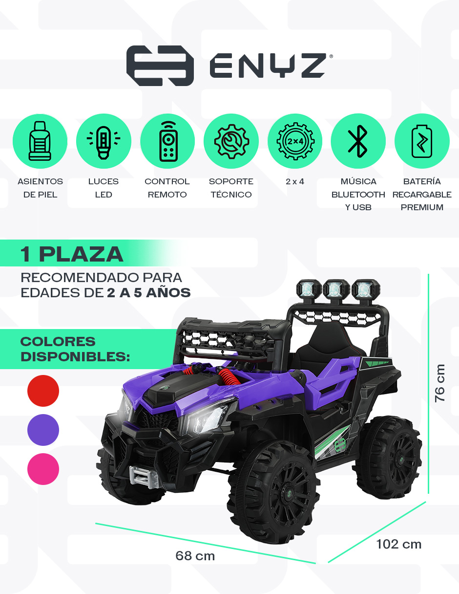 Foto 2 | Montable Eléctrico Artego Jeep con Control Remoto