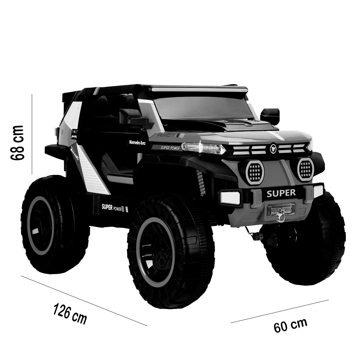 Foto 7 | Montable Eléctrico Tipo Land Rover Gris