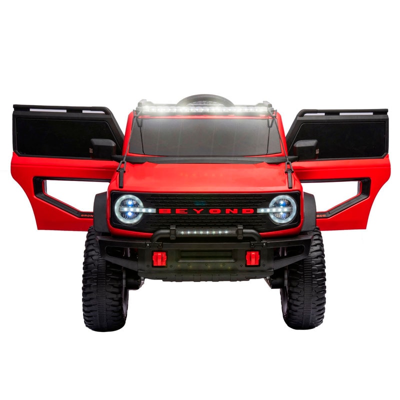 Montable Eléctrico Bronco  Rojo con Luces y Conexión USB $9,999