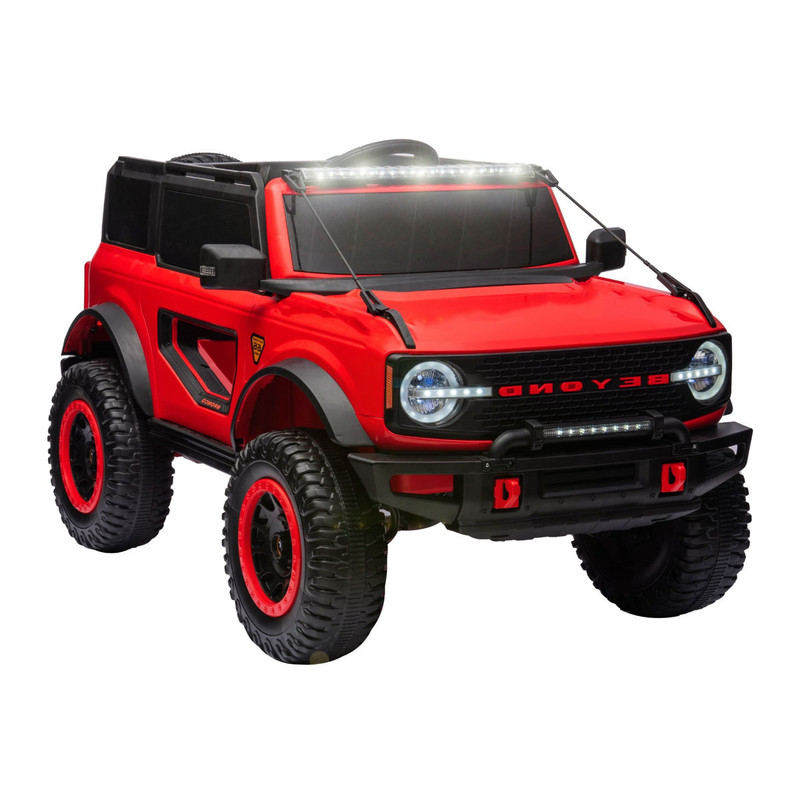 Foto 2 | Montable Eléctrico Bronco  Rojo con Luces y Conexión USB