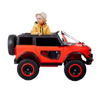 Foto 3 | Montable Eléctrico Bronco Rojo con Luces y Conexión USB