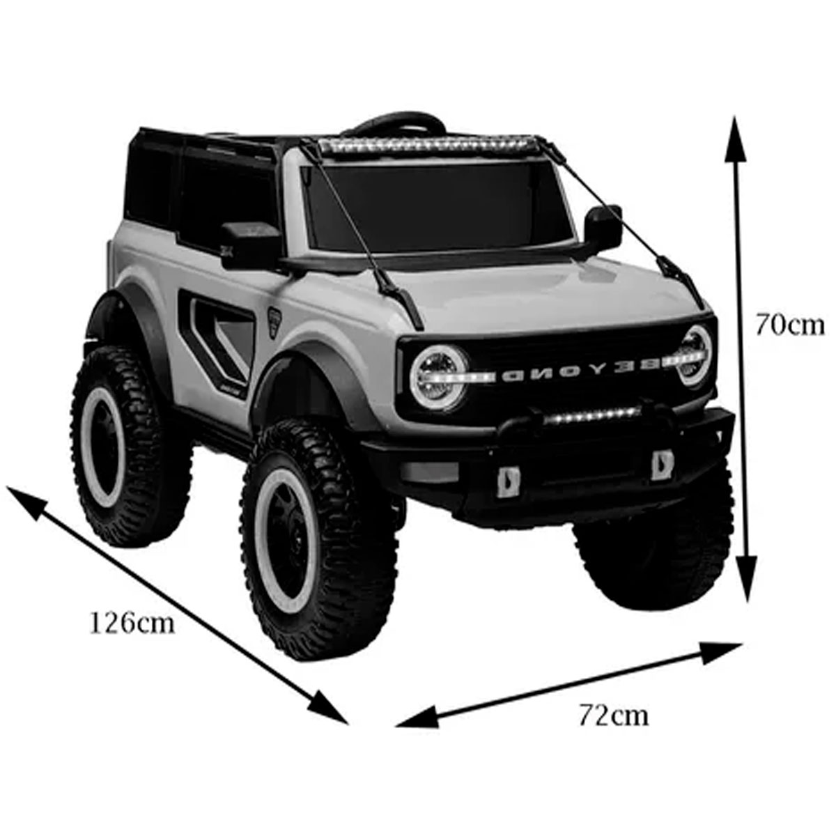 Foto 7 pulgar | Montable Eléctrico tipo Bronco  Rojo