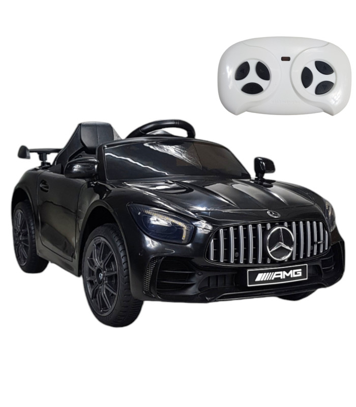 Foto 2 pulgar | Montable Eléctrico para Niños Carro AMG con Control Remoto y Luz Led 12v - Negro