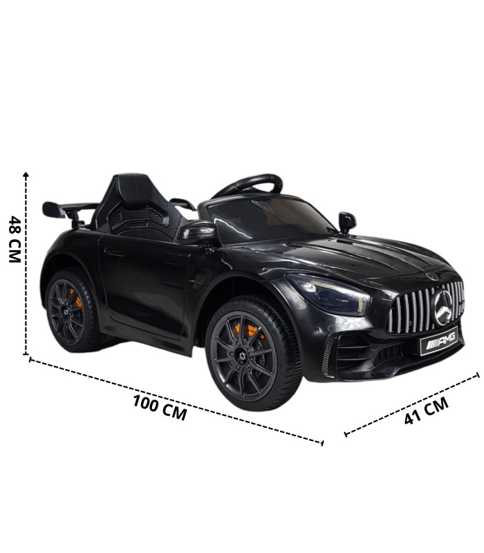 Foto 4 | Montable Eléctrico para Niños Carro AMG con Control Remoto y Luz Led 12v - Negro