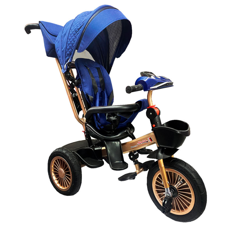 Foto 2 | Triciclo Infantil con Asiento Reclinable Azul