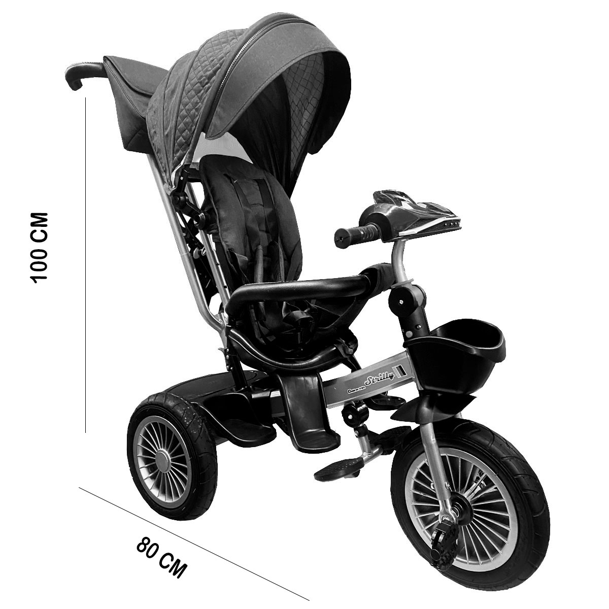 Foto 5 | Triciclo Infantil con Asiento Reclinable Azul