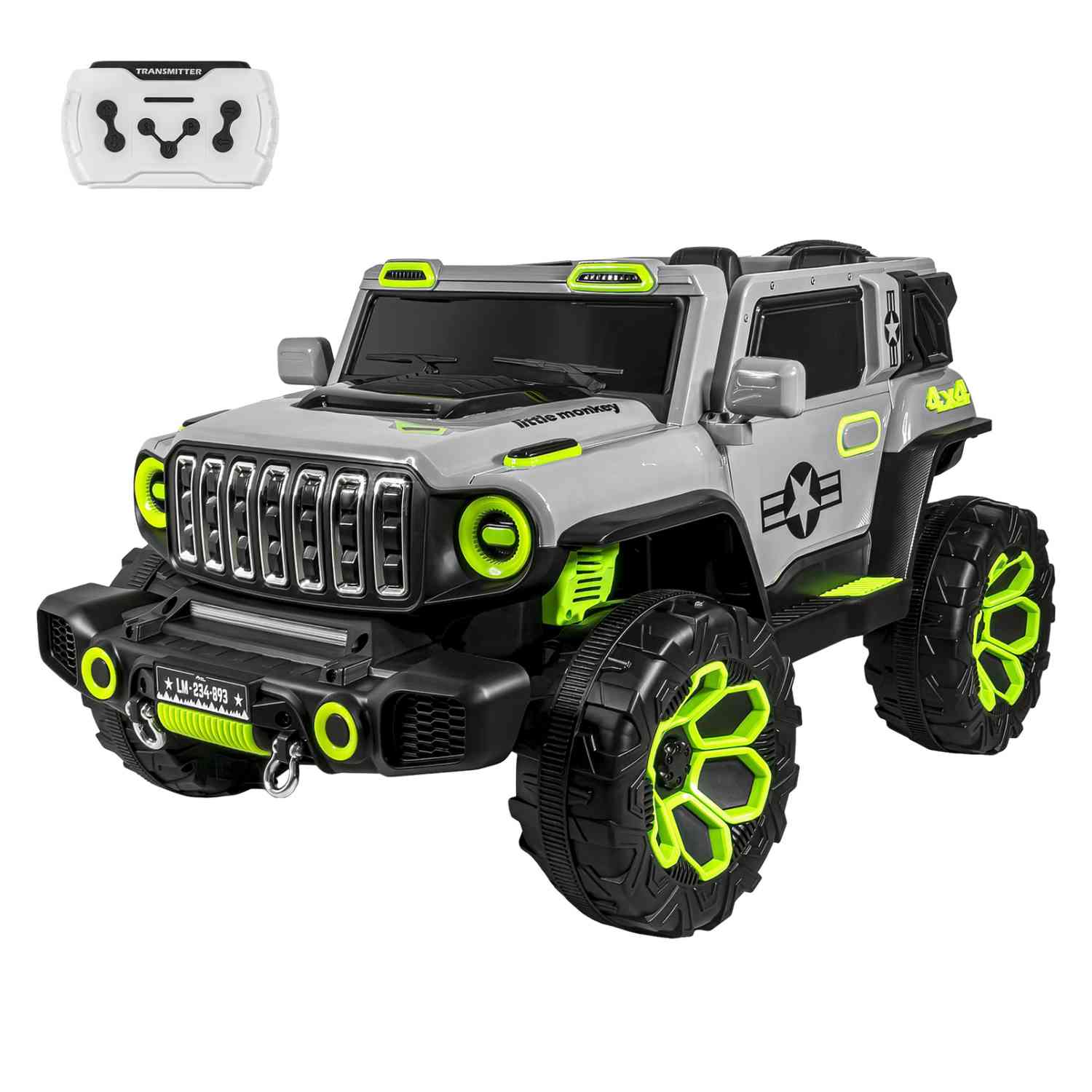 Carro Montable Electrico Control Remoto 4x4 Musica Bluetooth