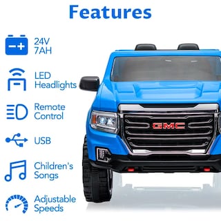 Foto 7 | Montable Eléctrico GMC Canyon Azul