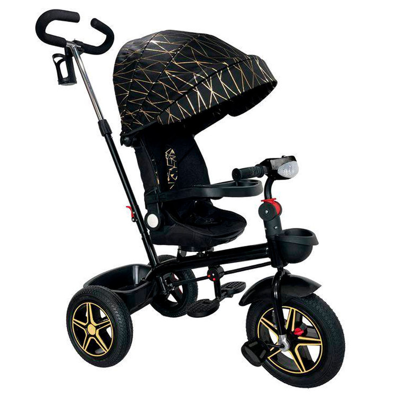 Foto 2 pulgar | Triciclo Infantil con Asiento Reclinable Negro