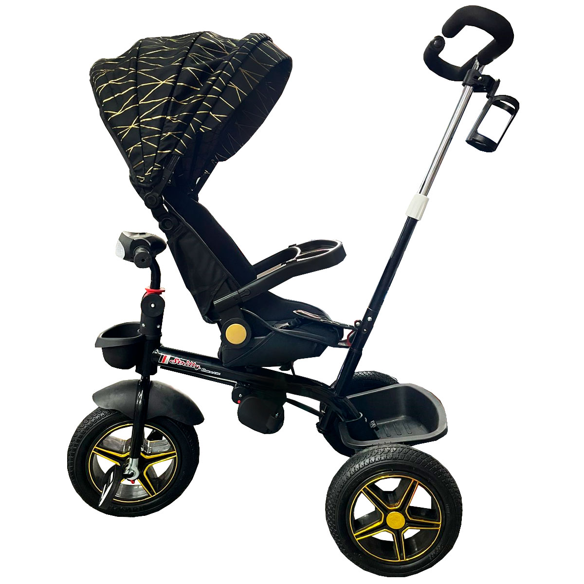 Foto 4 pulgar | Triciclo con Asiento Reclinable Negro