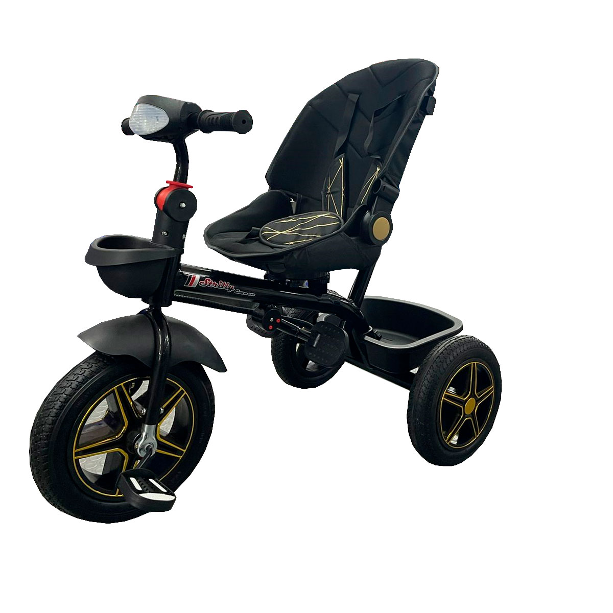 Foto 5 pulgar | Triciclo con Asiento Reclinable Negro