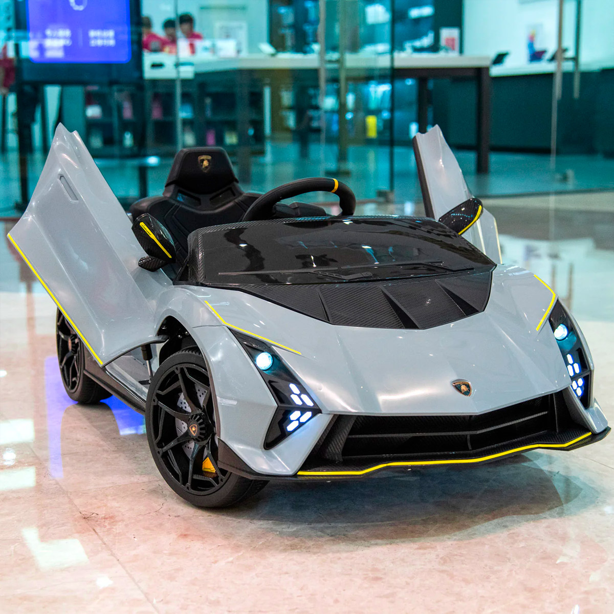 Foto 3 | Montable Eléctrico Lamborghini Veneno Gris