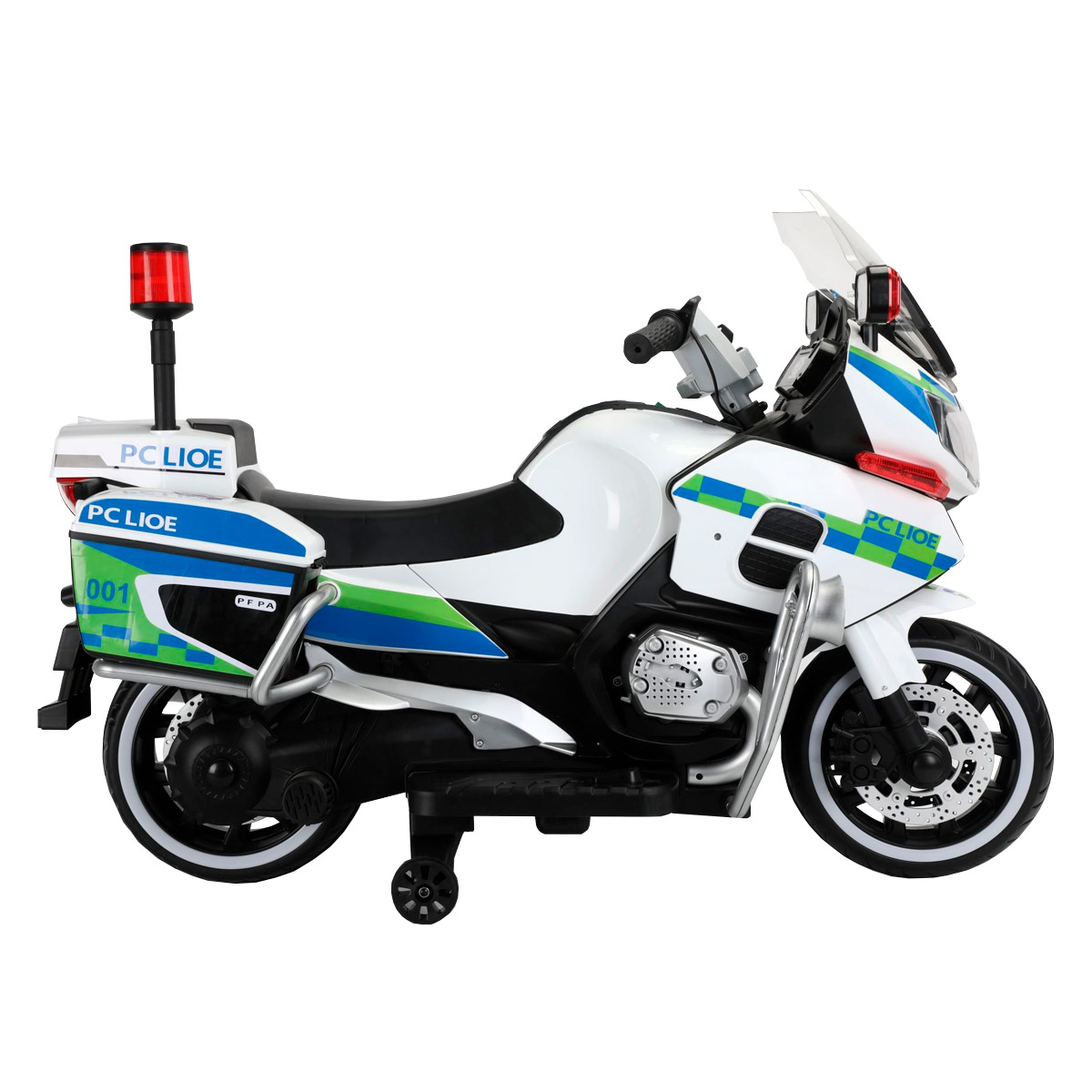 Foto 2 | Montable Eléctrico Moto Patrulla Blanco