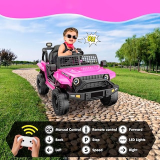 Foto 2 | Montable Eléctrico 4x4 Rosa con Luces y Música